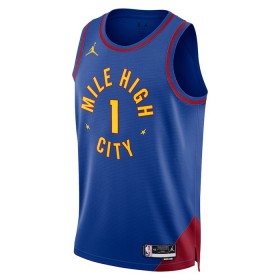 Muške NBA Dres Denver Nuggets Michael Porter JR 1 Jordan 2022-23 Statement Edition Plava Swingman